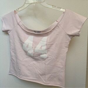 John Galt 44 Off-The-Shoulder Short Sleeve Top